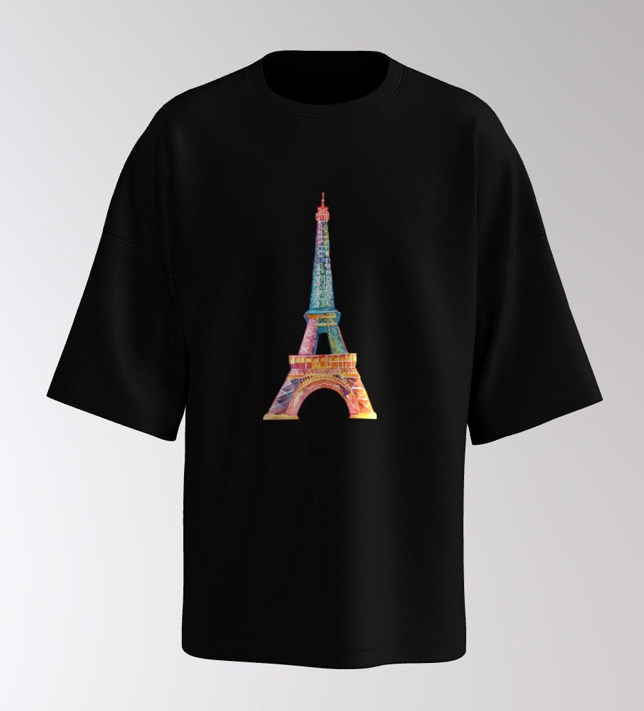 Paris Postcard Oversized Tee