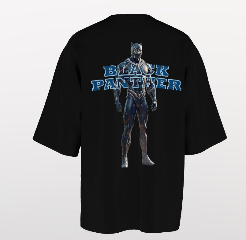 Black Panther Drop Shoulder Tee