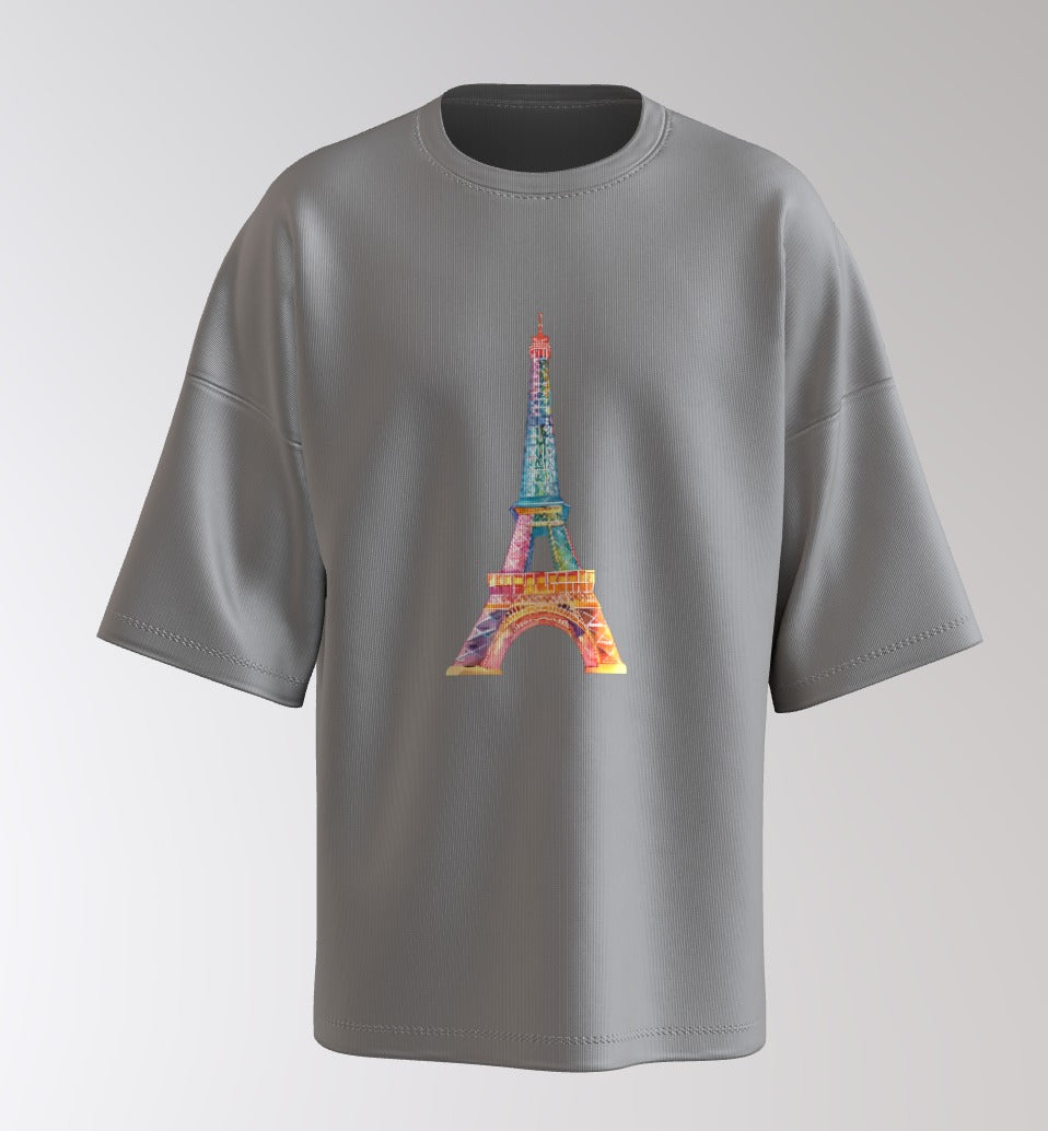 Paris Postcard Oversized Tee