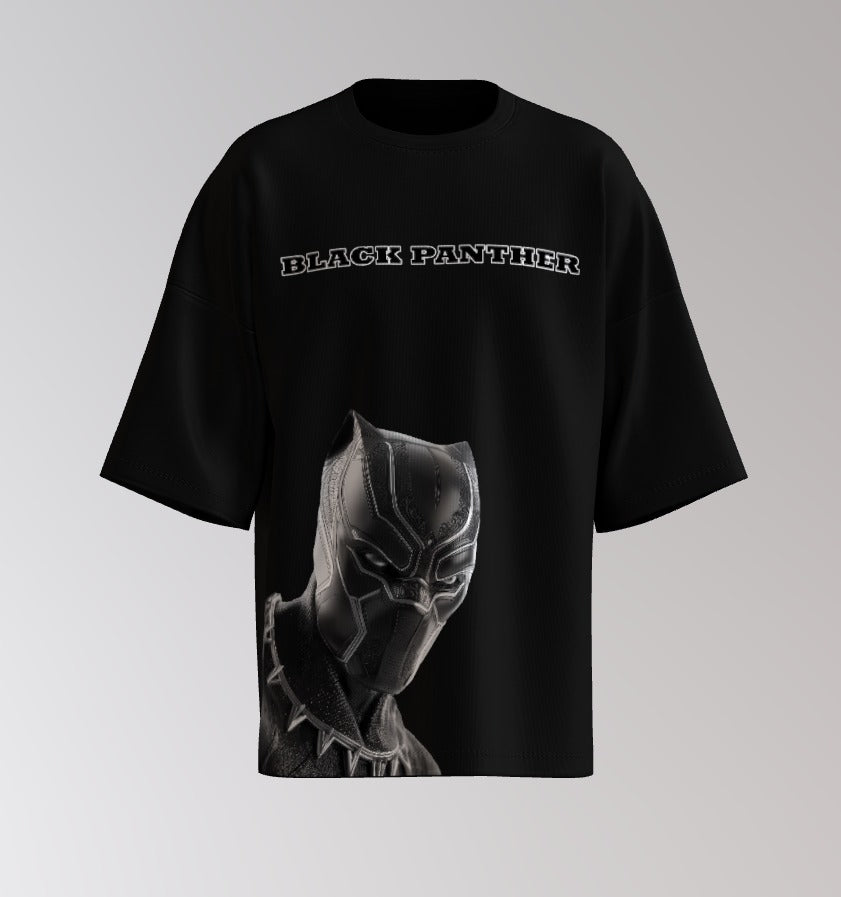 Black Panther Drop Shoulder Tee