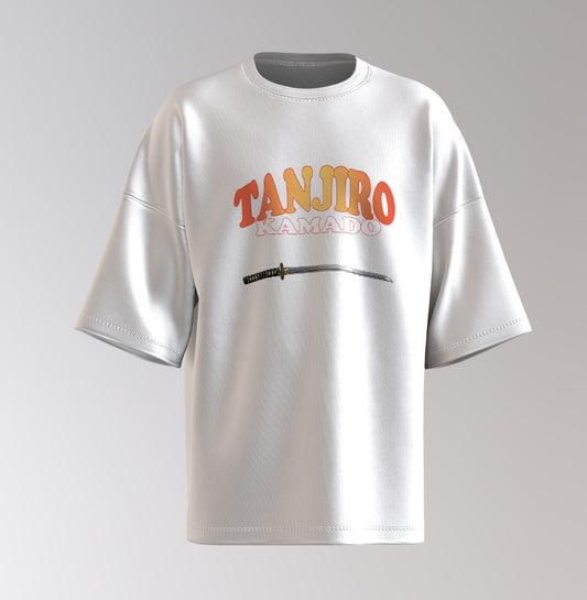 Tanjiro Flame Breathing Drop-Shoulder Tee