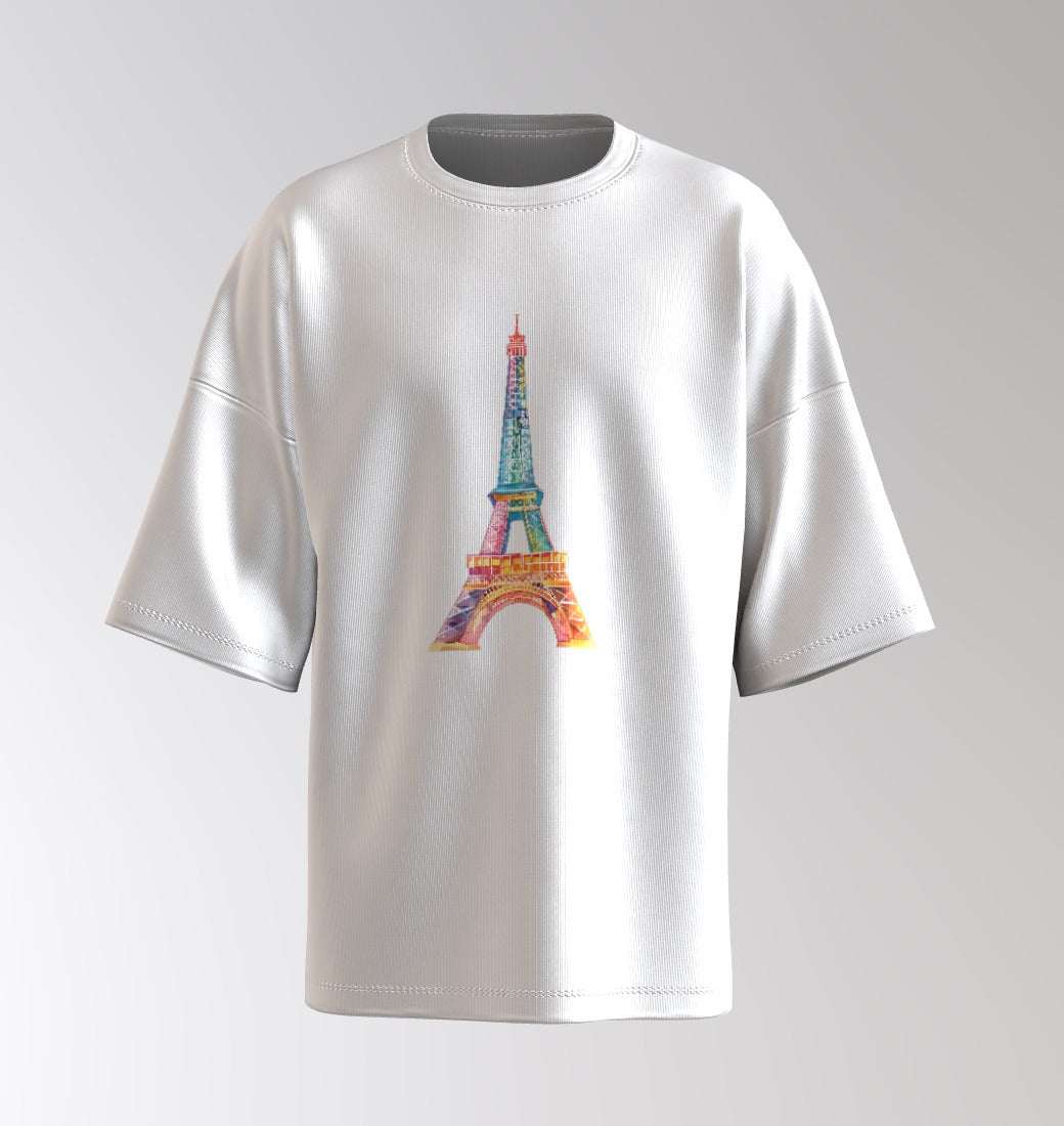 Paris Postcard Oversized Tee