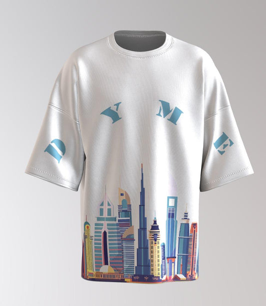 Midnight Skyline Oversized Graphic Tee