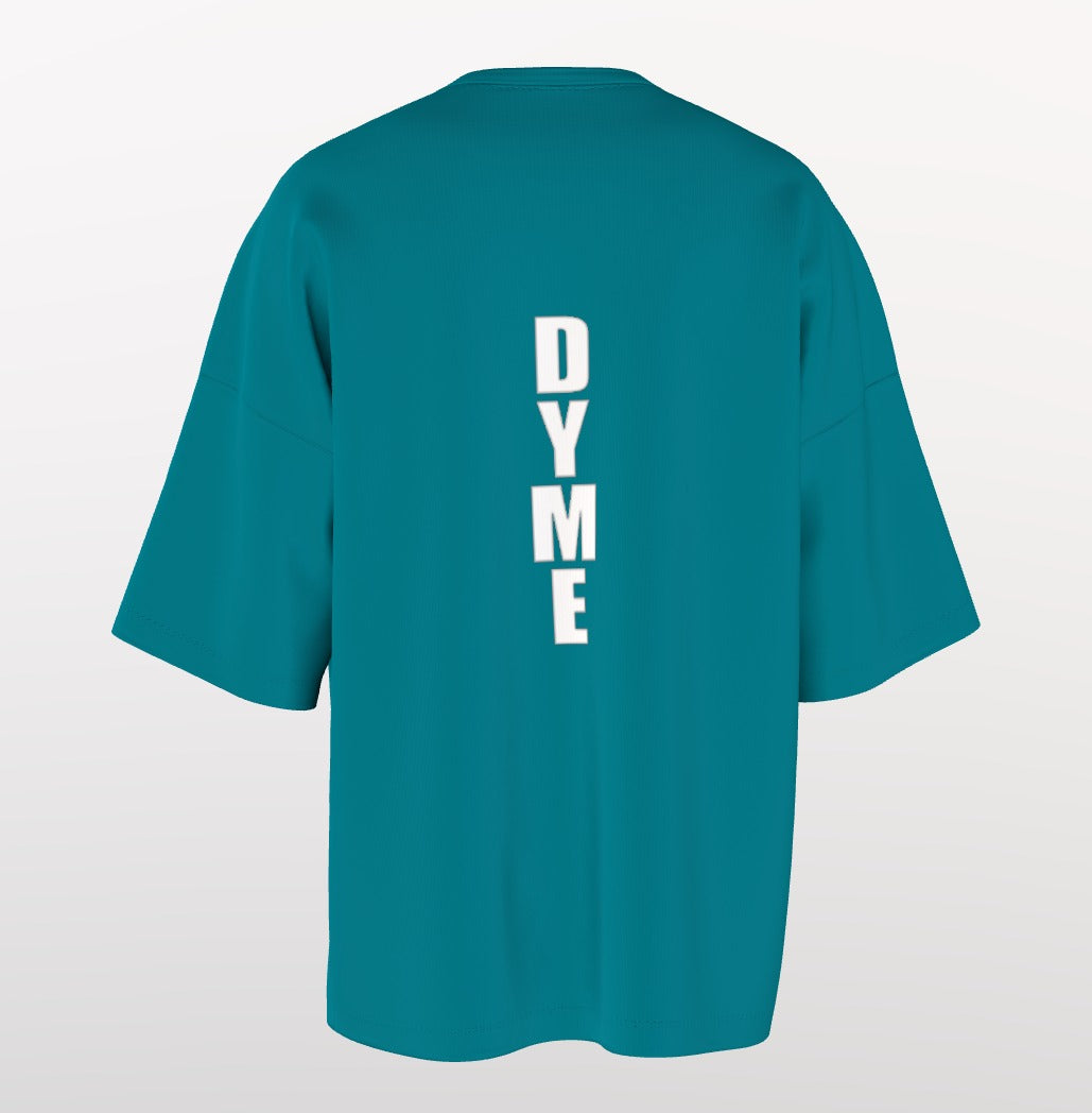 Cute Evil DOG Graphic Oversized T-Shirt – “Finally I’m On Date” Print with Vertical DYME Back