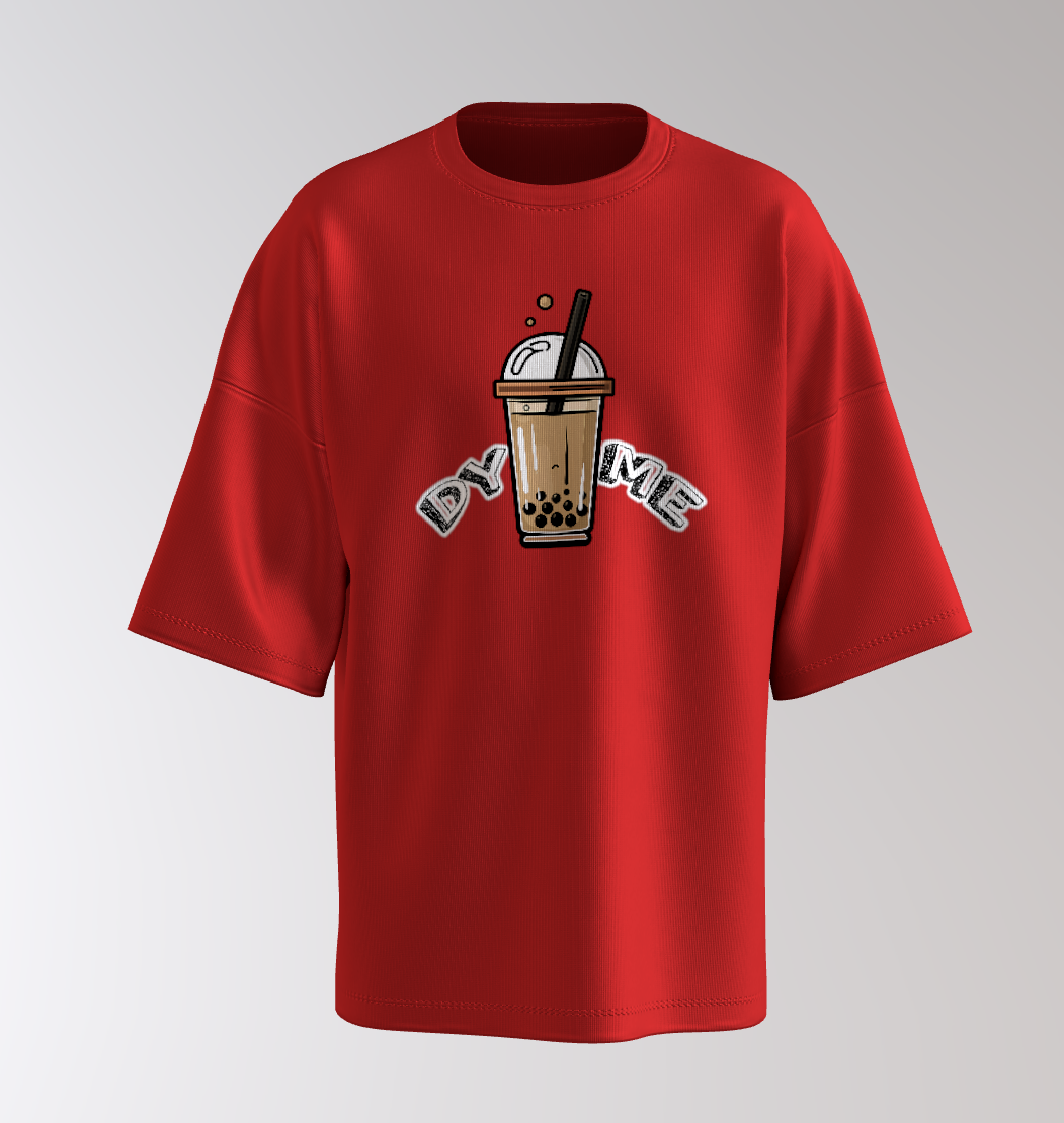 Oversized Bubble Tea – “Drink Me / Relax Buddy” (Unisex)