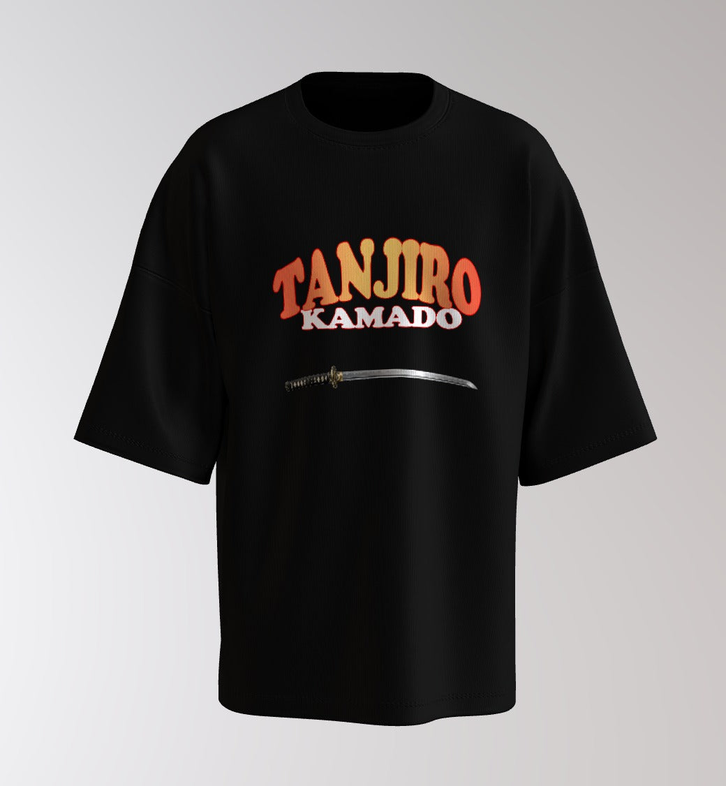 Tanjiro Flame Breathing Drop-Shoulder Tee