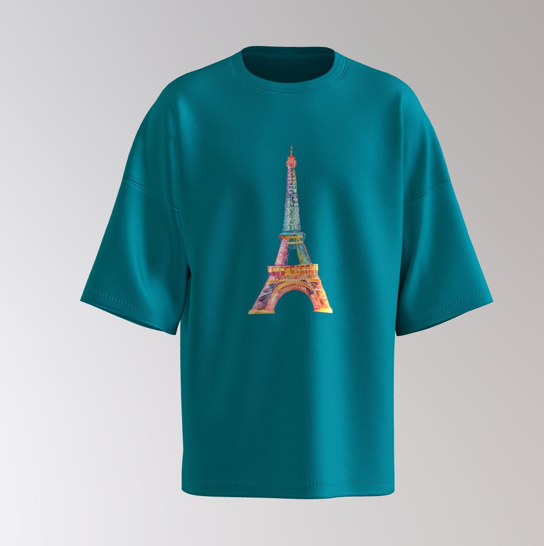 Paris Postcard Oversized Tee