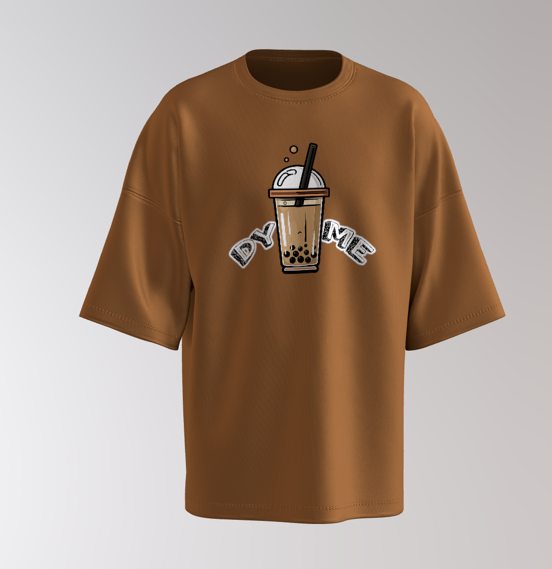 Oversized Bubble Tea – “Drink Me / Relax Buddy” (Unisex)