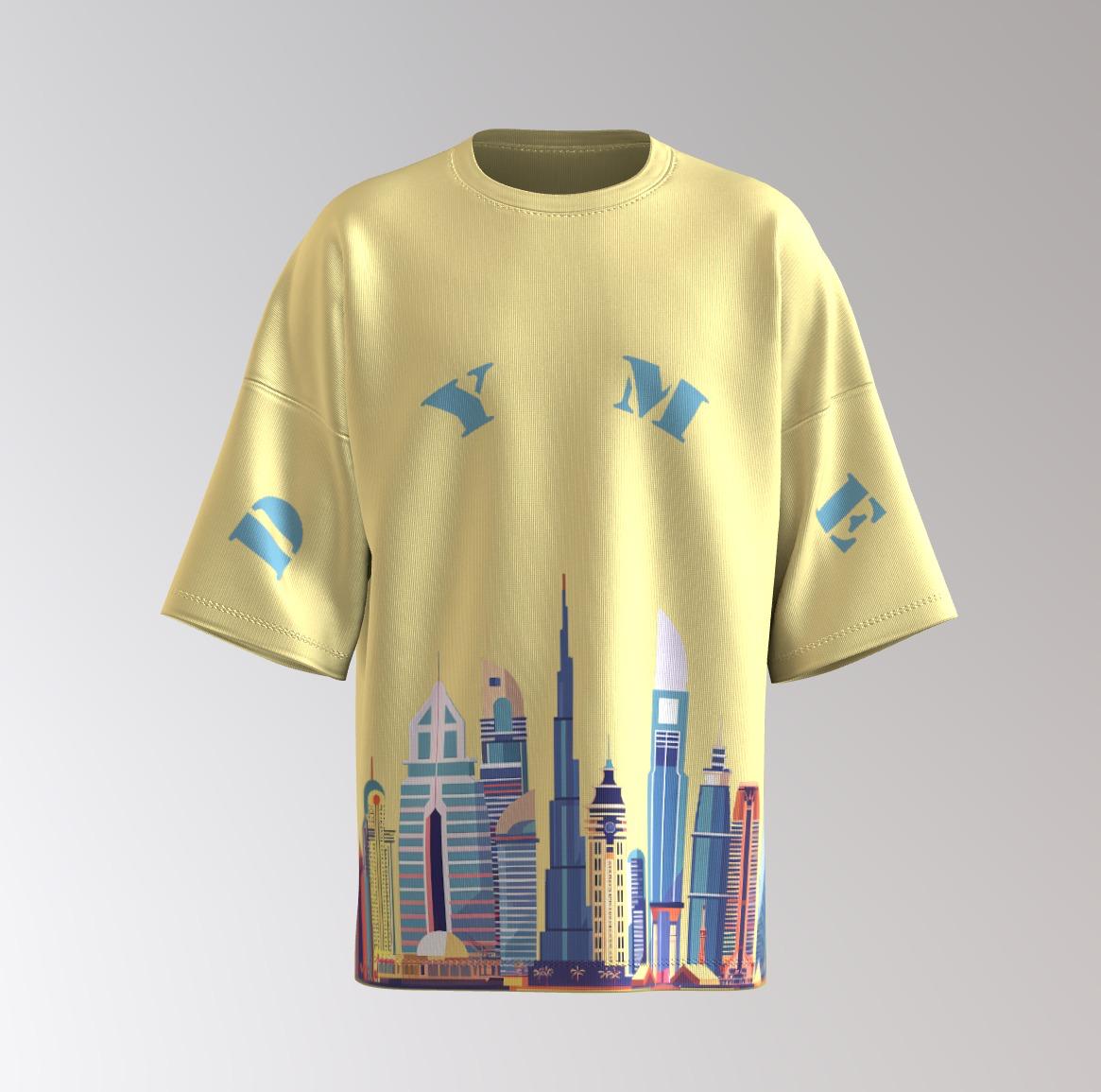 Midnight Skyline Oversized Graphic Tee