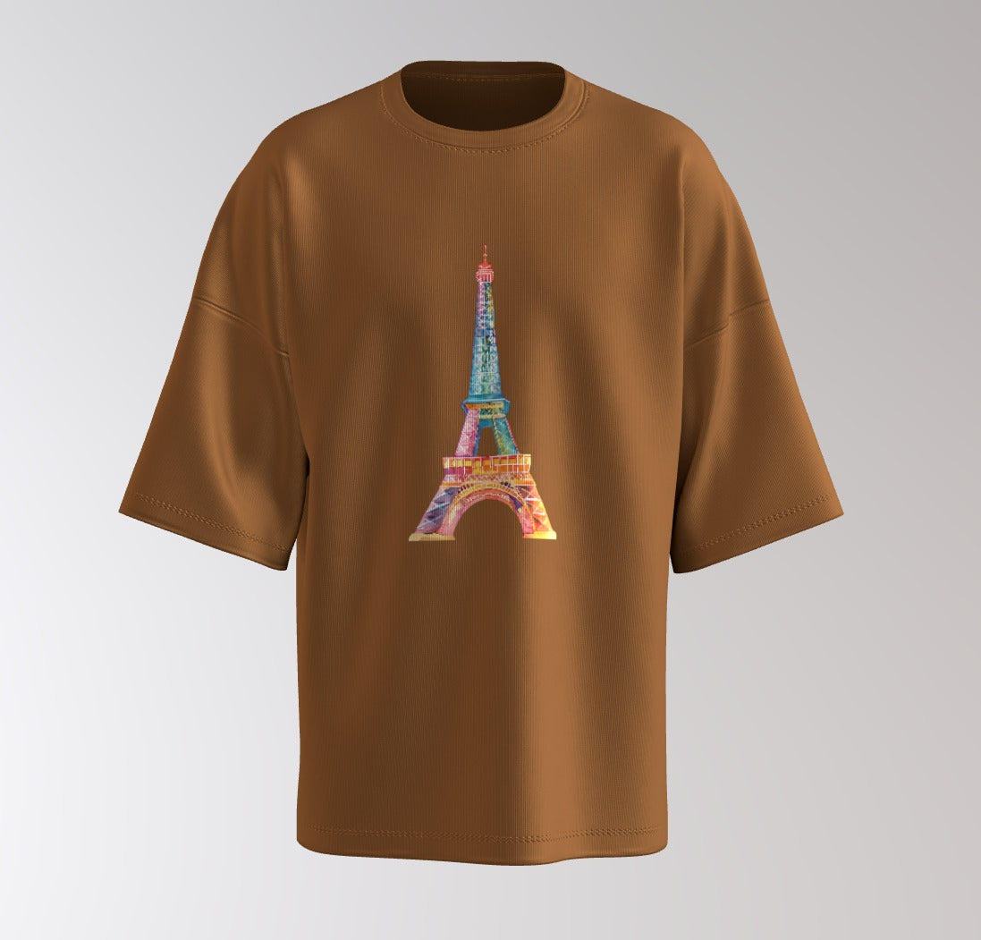 Paris Postcard Oversized Tee