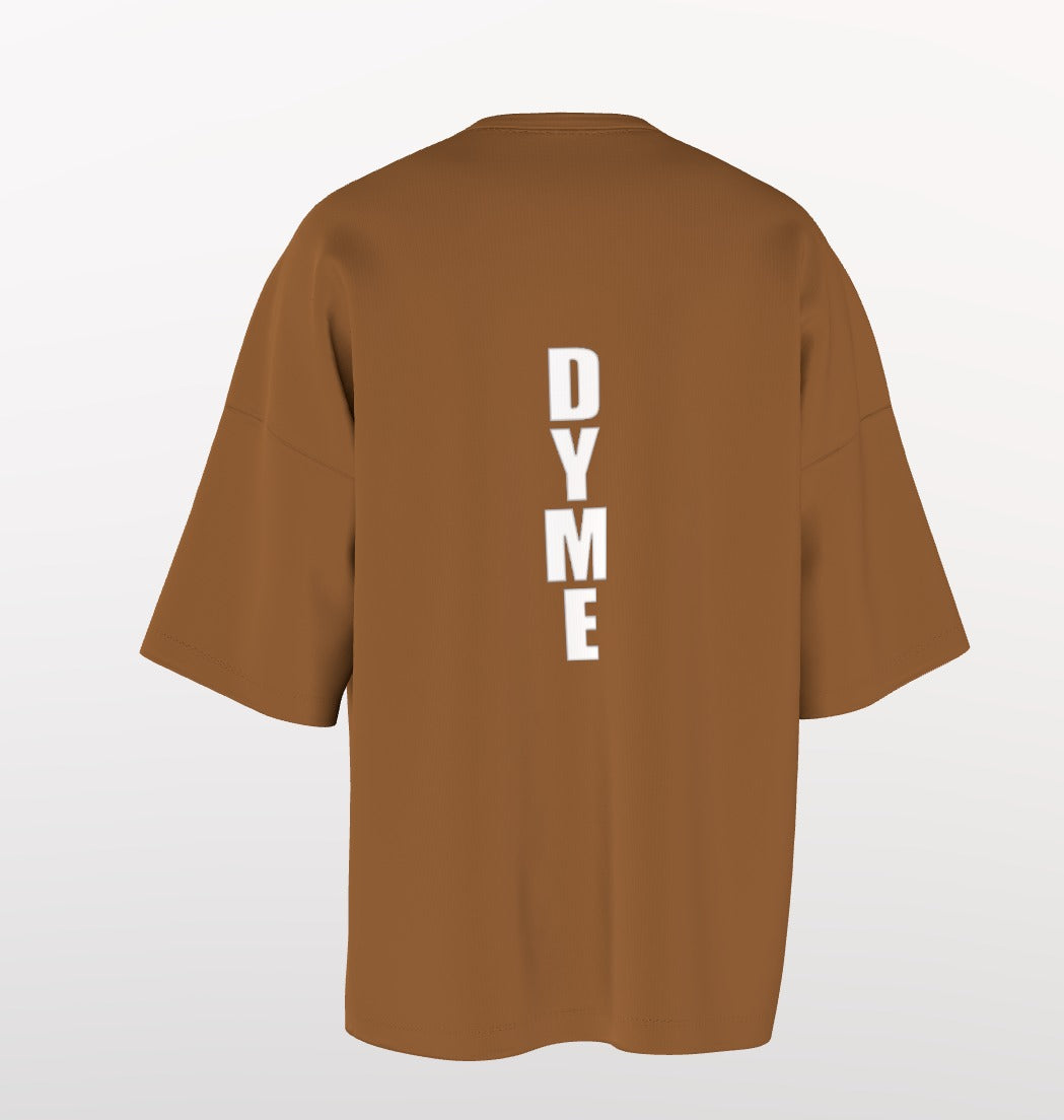 Cute Evil DOG Graphic Oversized T-Shirt – “Finally I’m On Date” Print with Vertical DYME Back