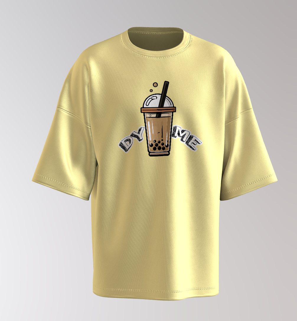 Oversized Bubble Tea – “Drink Me / Relax Buddy” (Unisex)