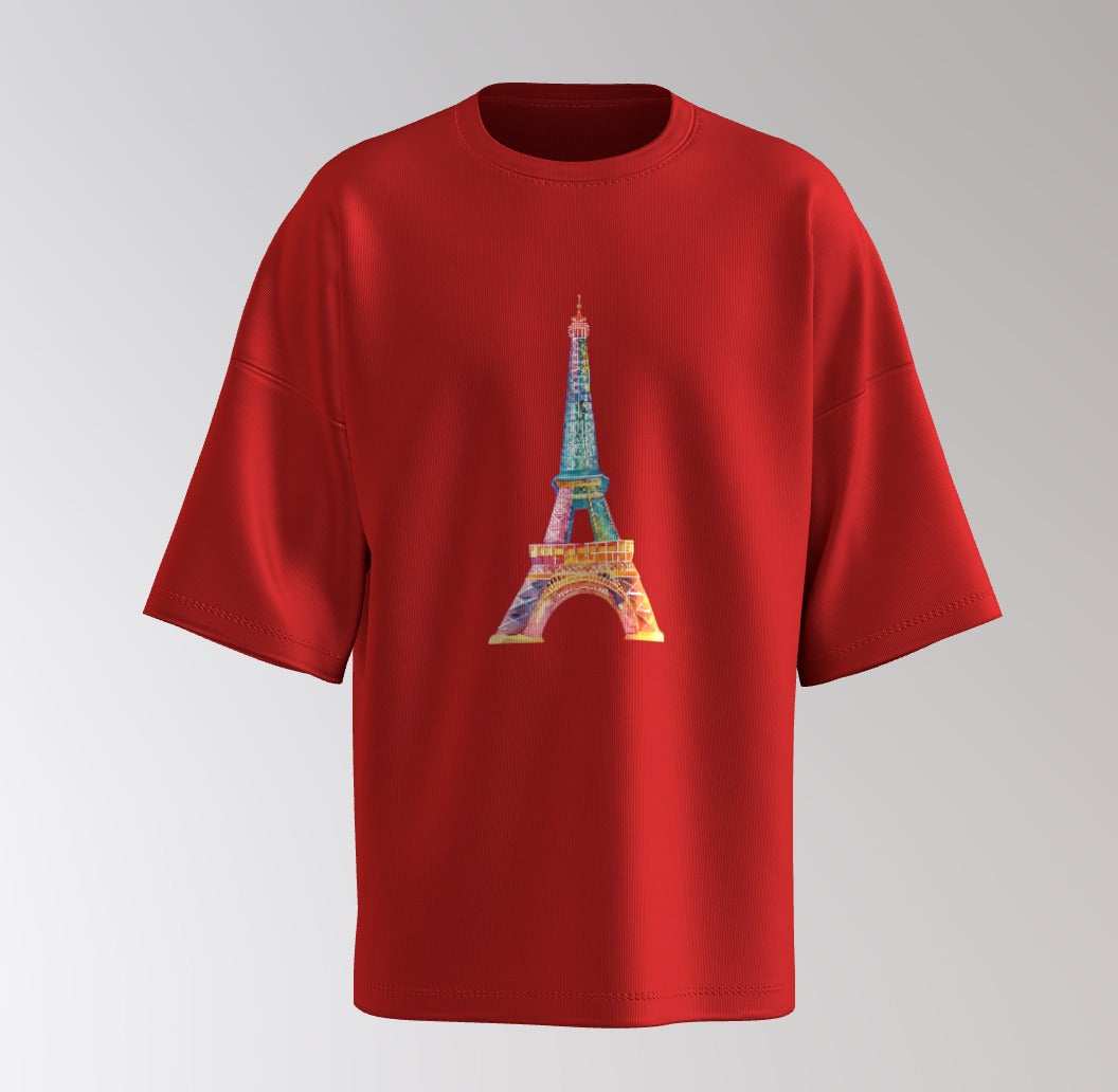 Paris Postcard Oversized Tee