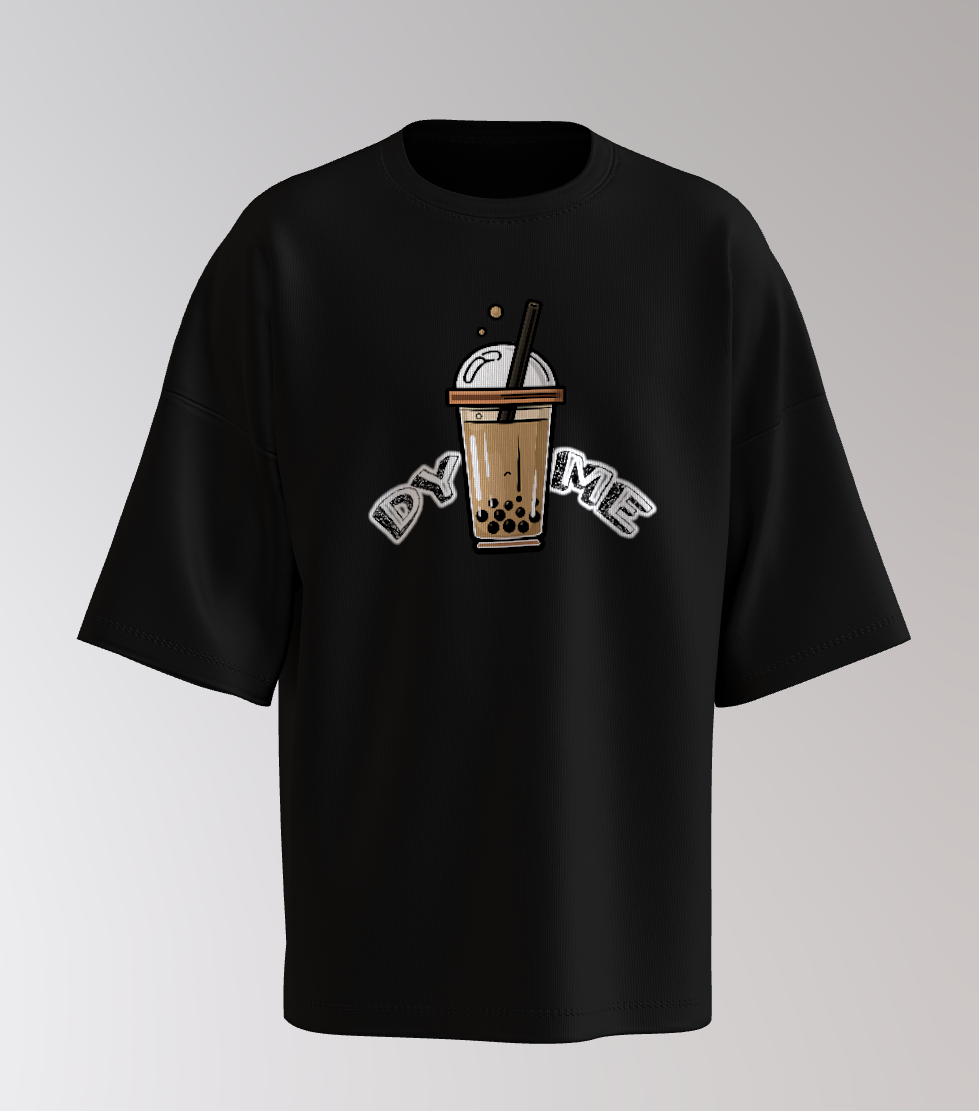 Oversized Bubble Tea – “Drink Me / Relax Buddy” (Unisex)