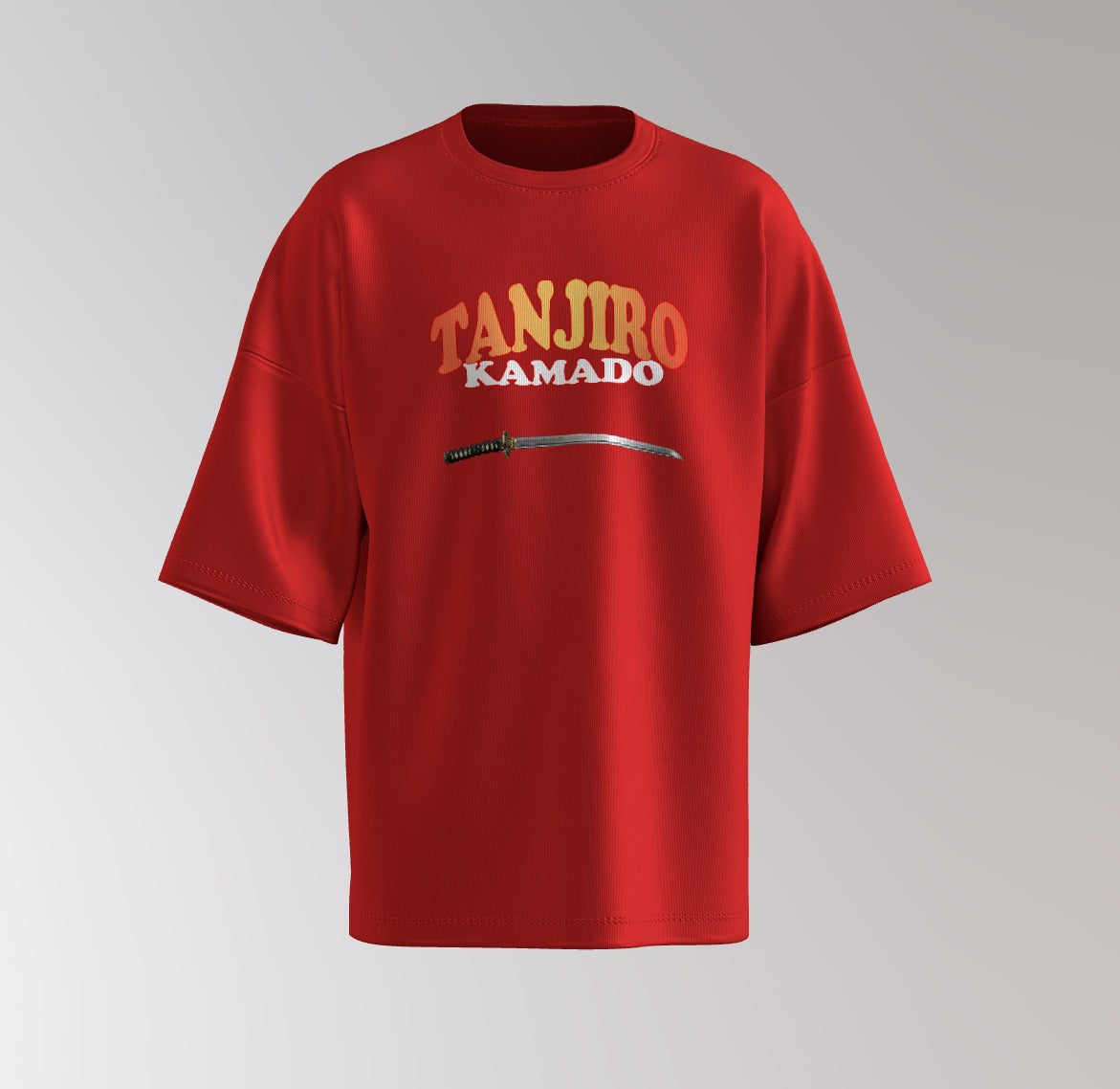 Tanjiro Flame Breathing Drop-Shoulder Tee