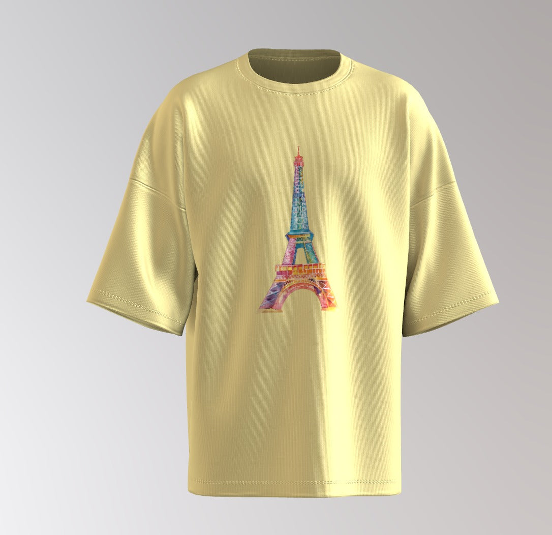 Paris Postcard Oversized Tee